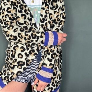 Central Park West New York Leopard Print Sweater